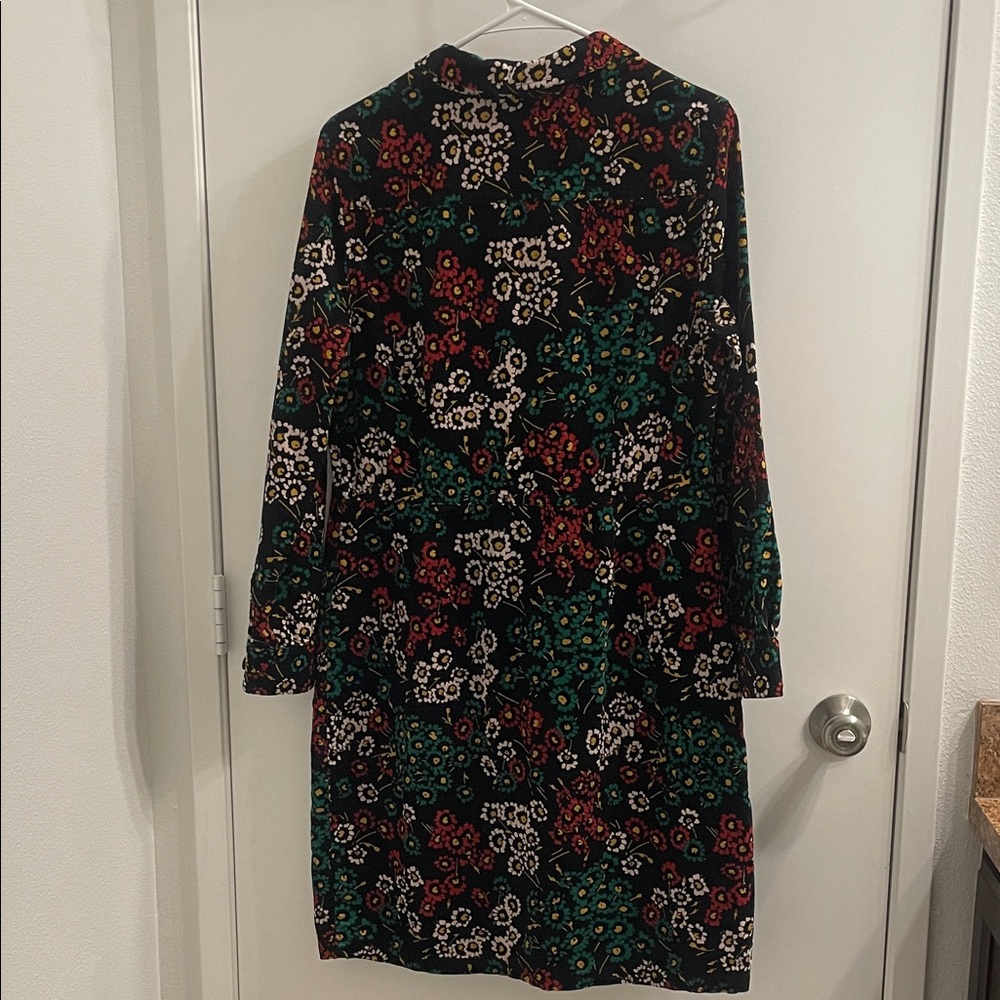 Boden Black Floral Long Sleeve Dress - Picture 4 of 10